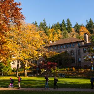 campus fall colors